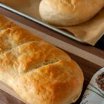 Two loaves of baked homemade French Bread