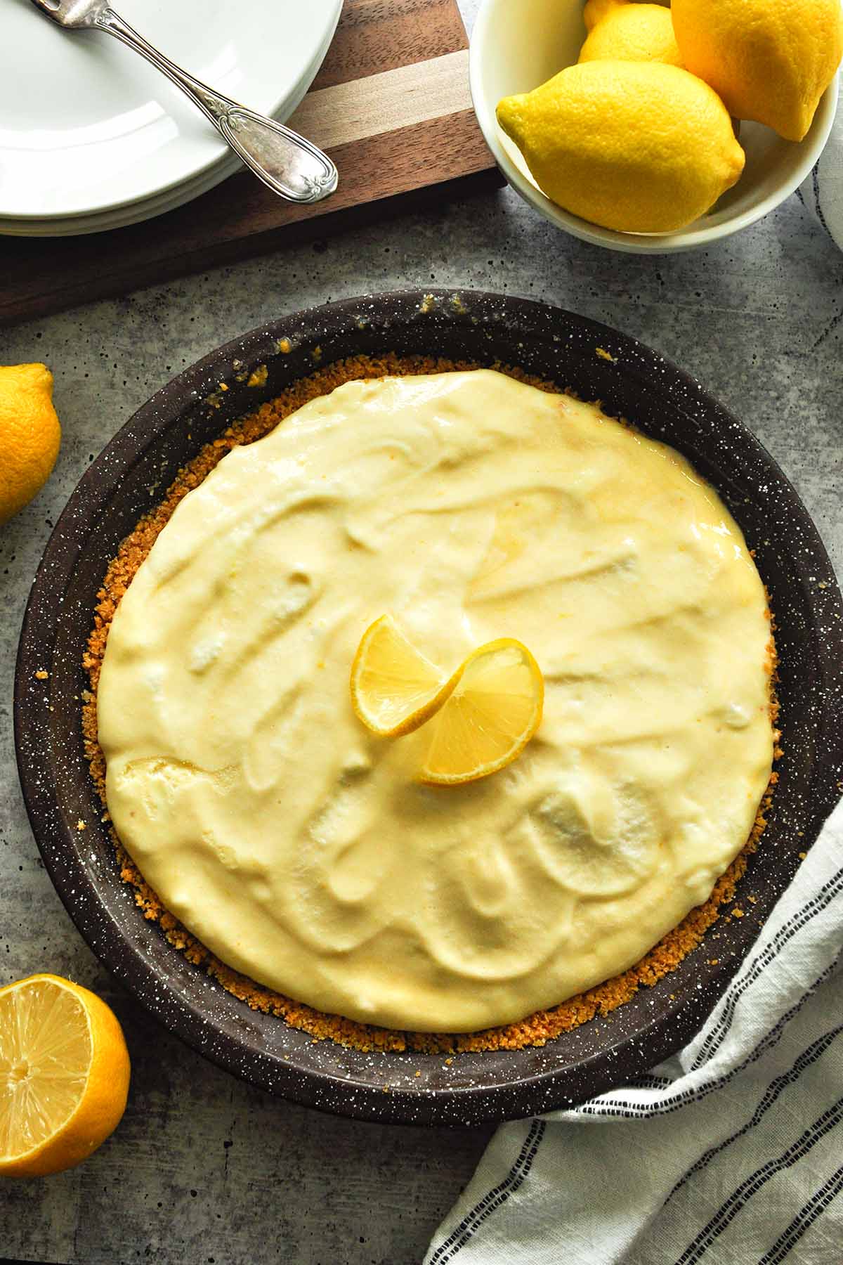 Lemon Freeze Recipe 9inch pie Home Cooked Harvest