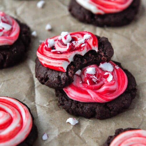 Frosted Peppermint Brownie Cookies Home Cooked Harvest