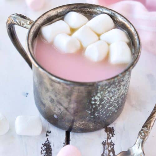 Strawberry Hot Chocolate {Pink Hot Cocoa} - Home Cooked Harvest