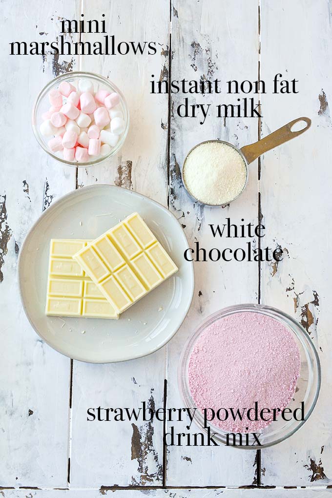 Strawberry Hot Chocolate {Pink Hot Cocoa} - Home Cooked Harvest