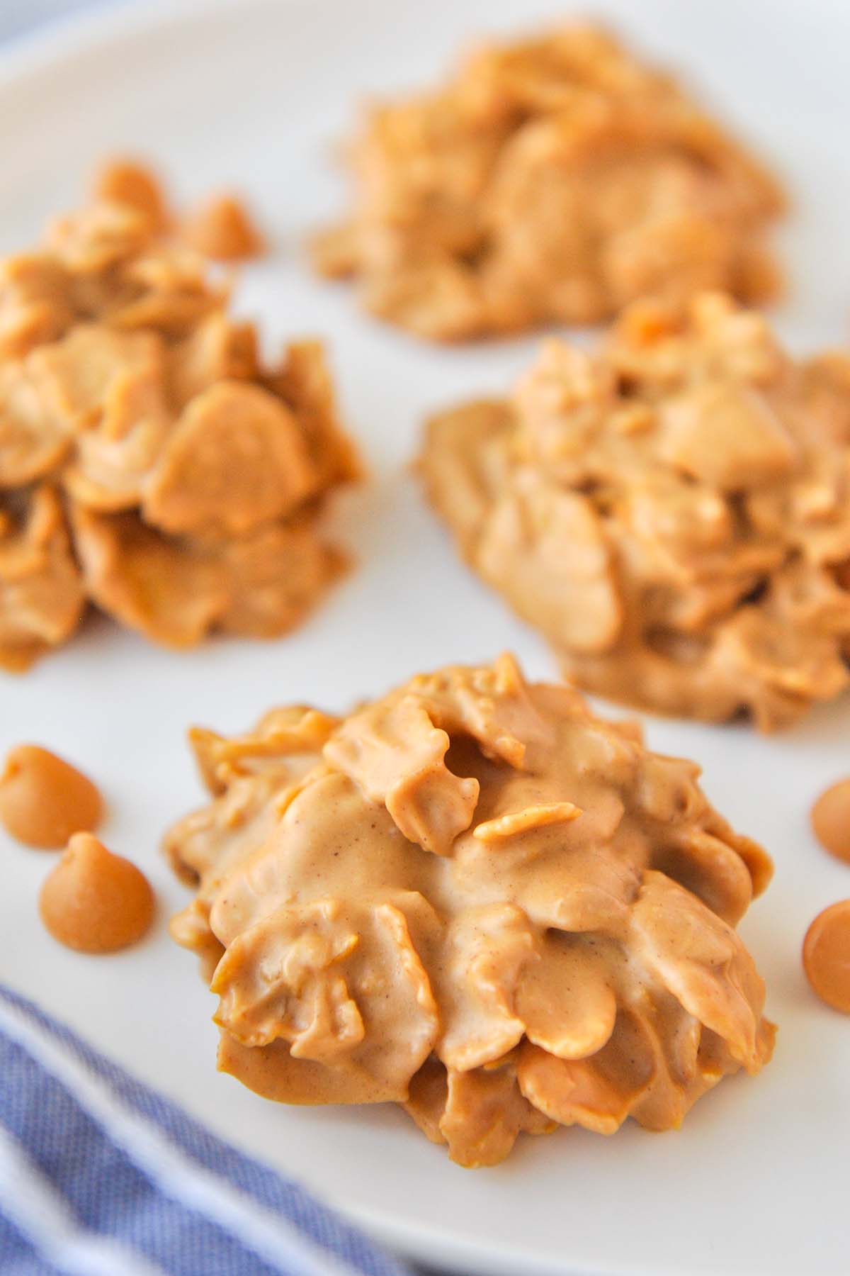 No bake butterscotch cookies with no sprinkles.