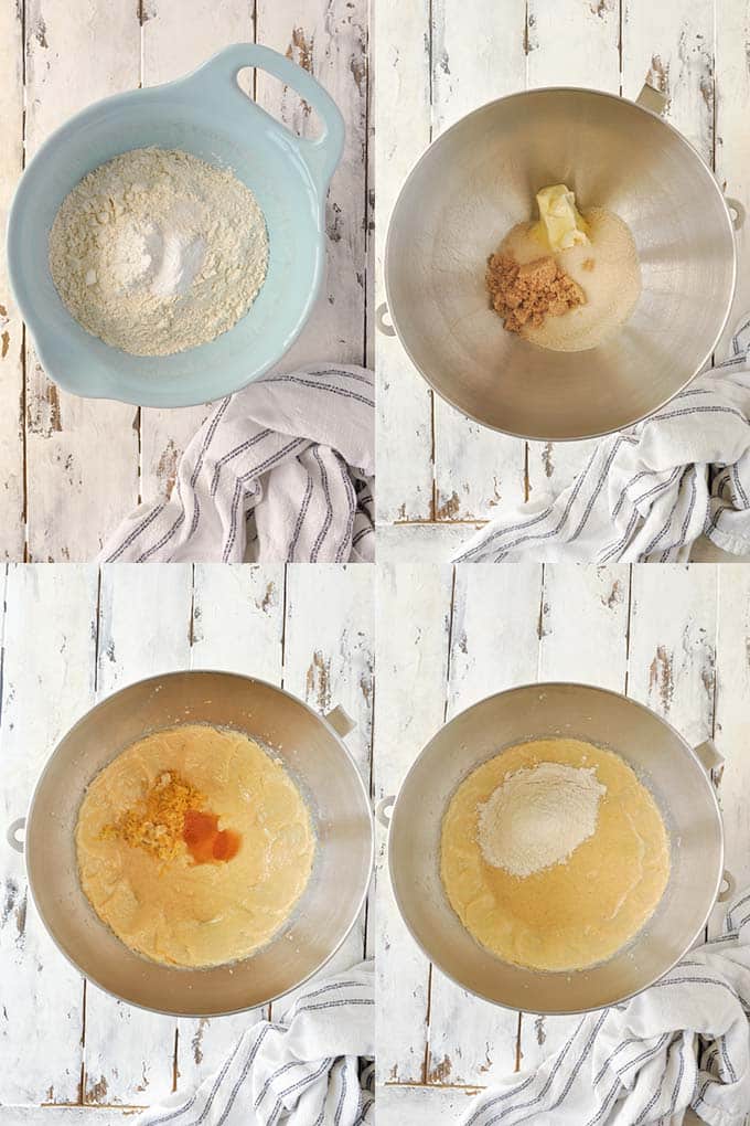 Step by step instructions to make lemon cookies.