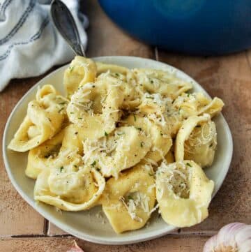Tortellini all Panna Recipe - Home Cooked Harvest