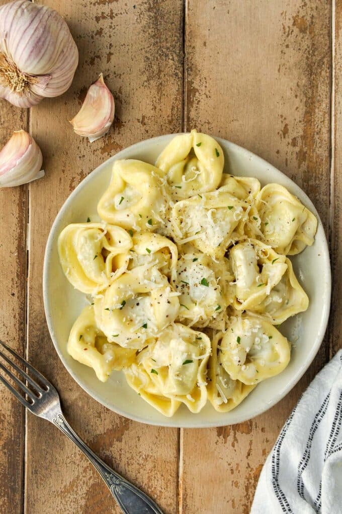 Tortellini all Panna Recipe - Home Cooked Harvest