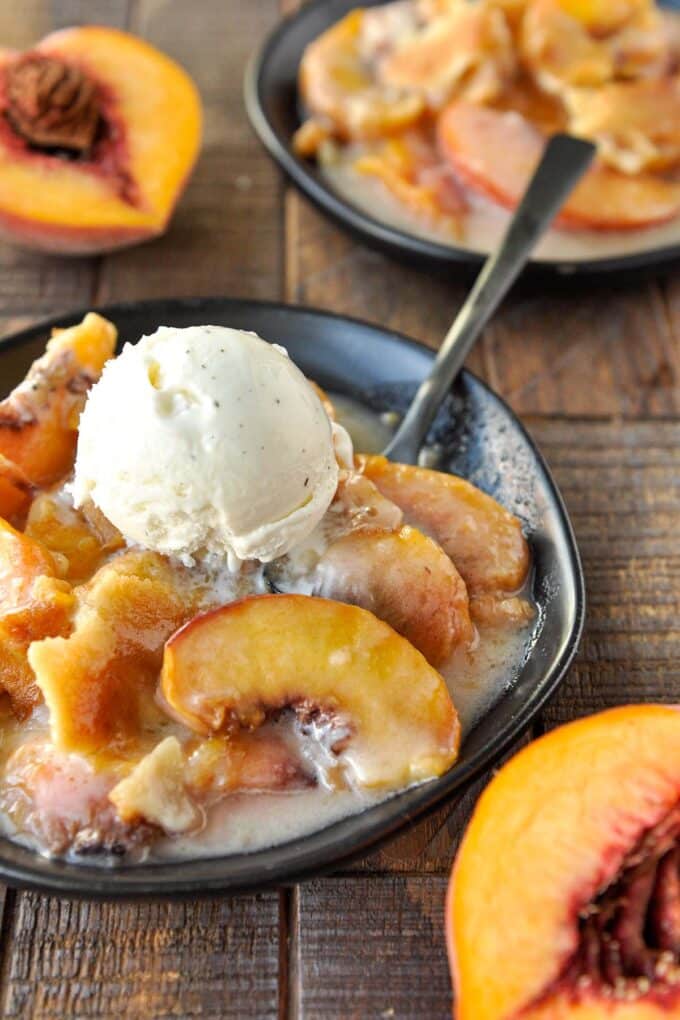 Air Fryer Peach Cobbler Home Cooked Harvest