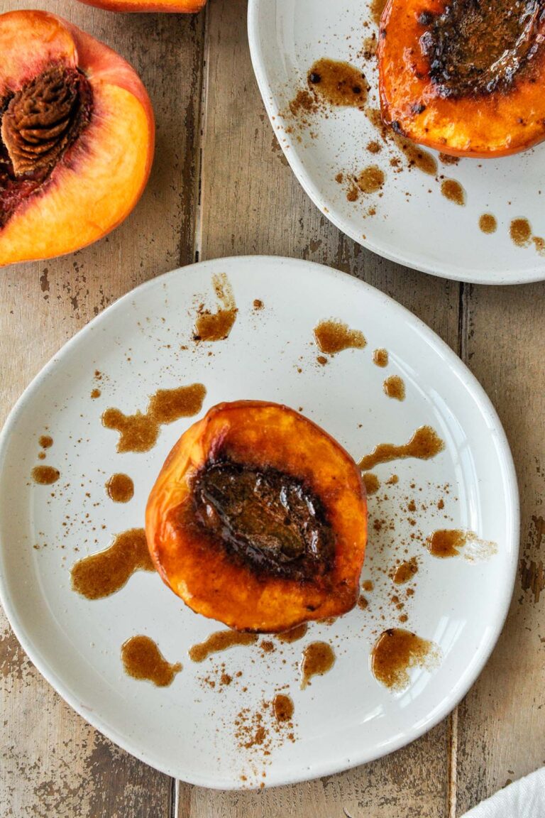 Air Fryer Cinnamon Honey Peaches Home Cooked Harvest