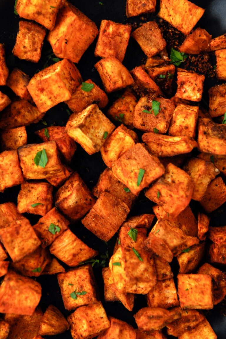 Air Fryer Sweet Potato Cubes - Home Cooked Harvest