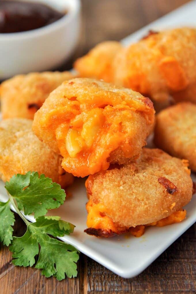Air Fryer Frozen Mac and Cheese Bites Home Cooked Harvest
