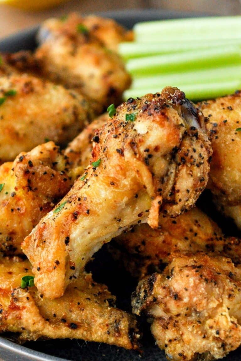 Crispy Air Fryer Lemon Pepper Wings Home Cooked Harvest