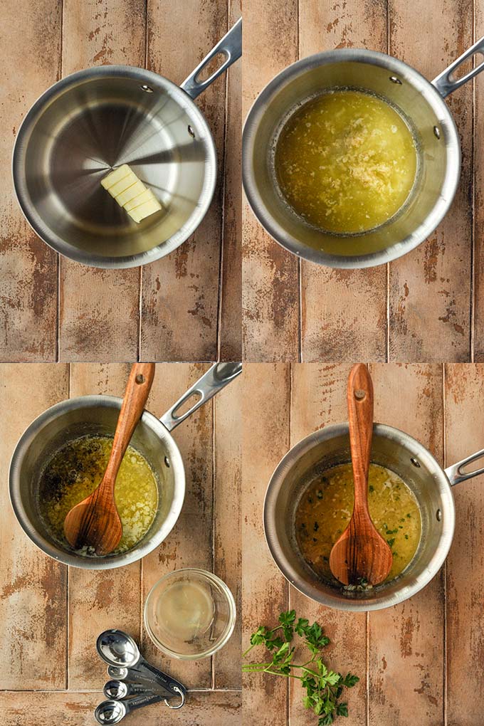 Step by step instructions to make dipping sauce.