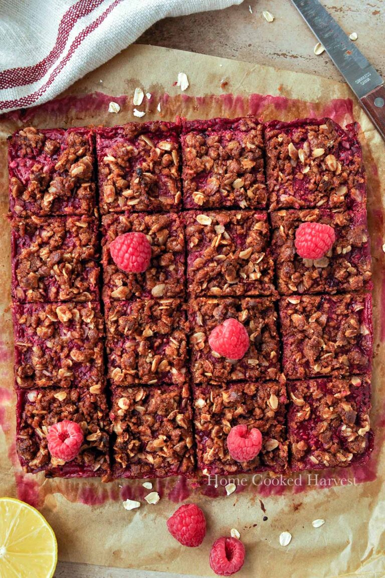 Healthy Raspberry Oatmeal Bars Home Cooked Harvest