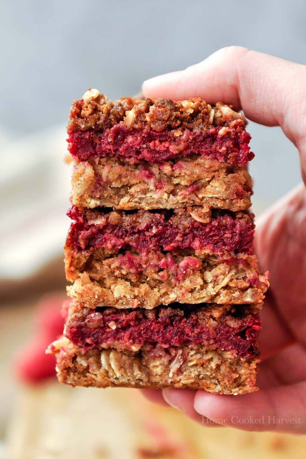 Healthy Raspberry Oatmeal Bars Home Cooked Harvest