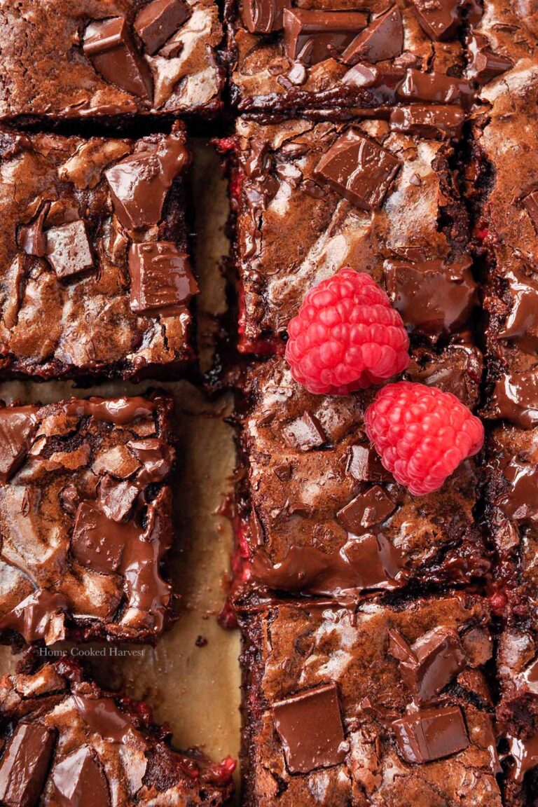 Chocolate Raspberry Brownies Recipe Home Cooked Harvest 5950