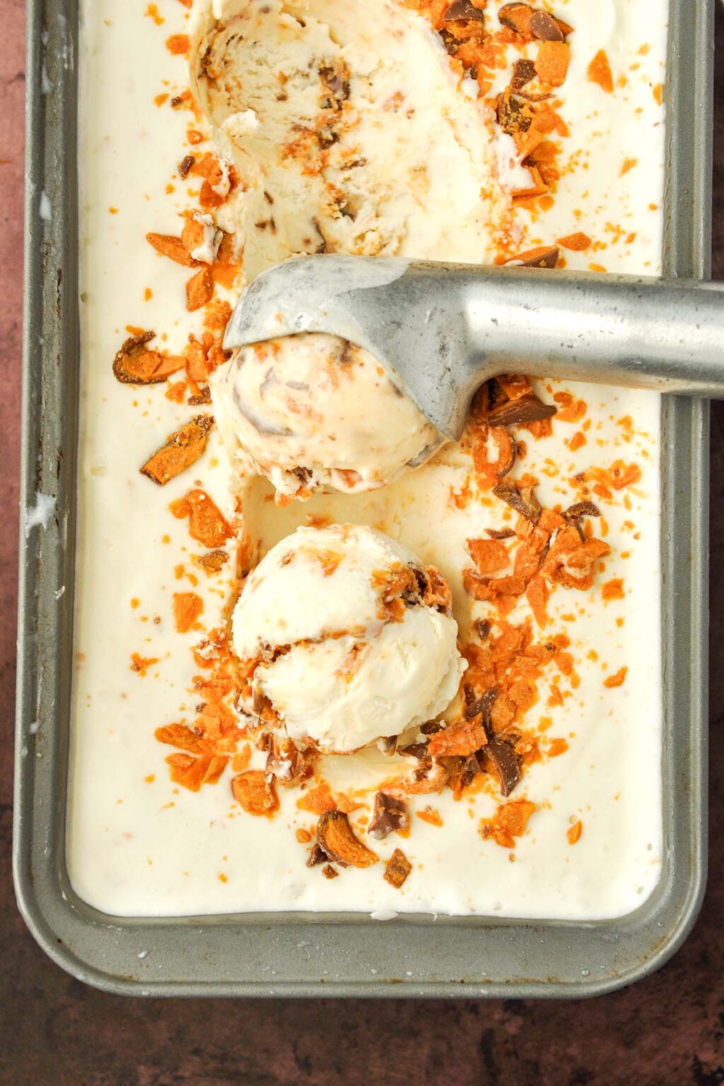 No Churn Butterfinger Ice Cream Recipe - Home Cooked Harvest
