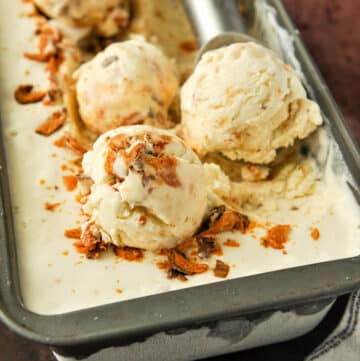 No Churn Butterfinger Ice Cream Recipe - Home Cooked Harvest