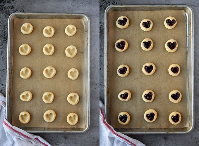 The last two steps to make these cookies.