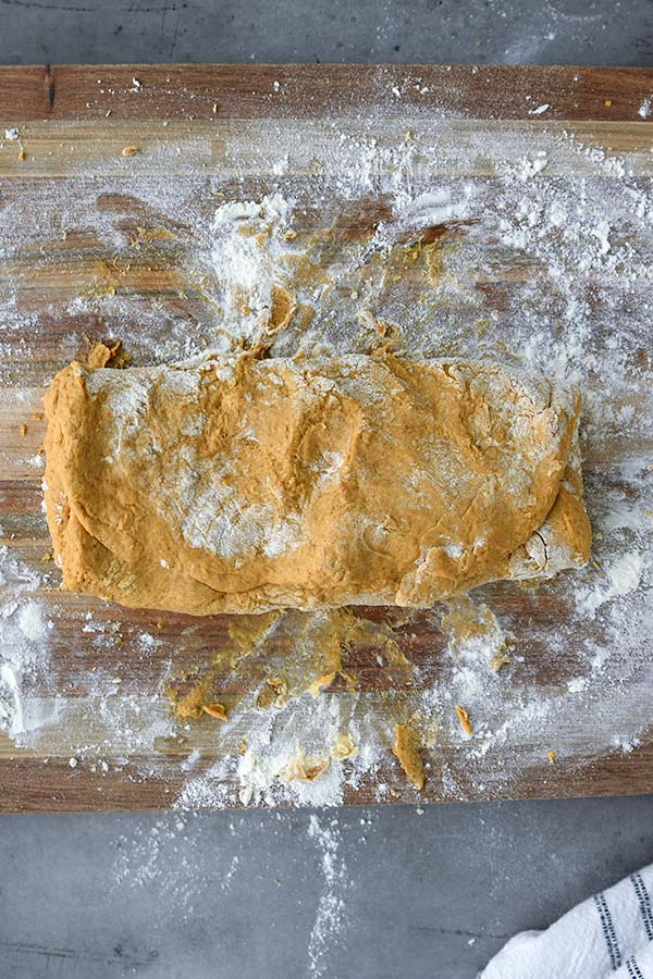 Step 6 is the dough folded in on itself.