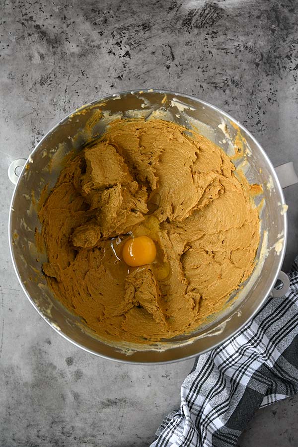 Step four is the egg added in.