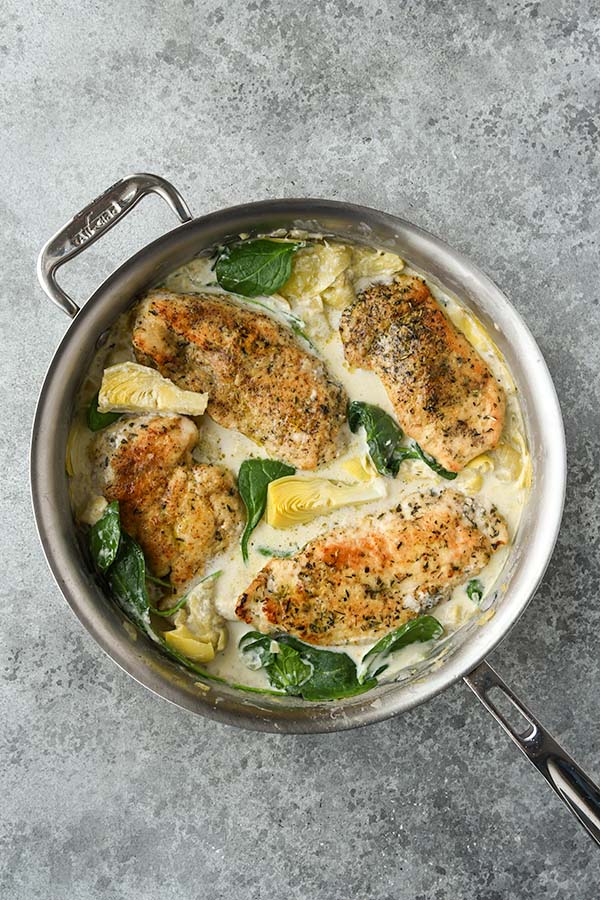 Step 9 is adding the chicken back in.