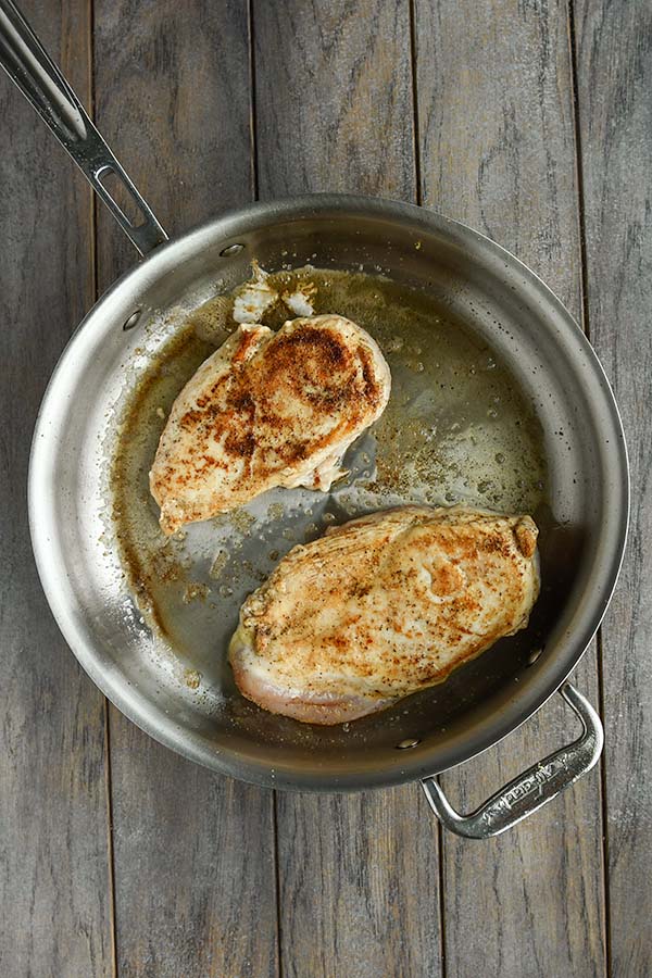 Step three is flipping the chicken over.