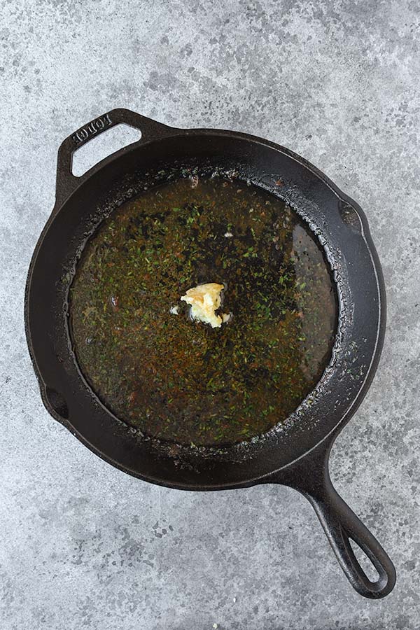 Step five is to saute the garlic.