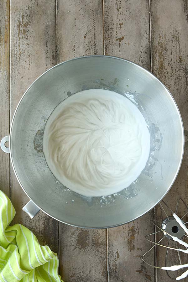 Step five is whipping the mixture into whipped cream.